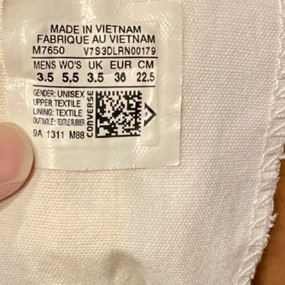 Converse Custom Hand-Painted Unisex High-Top Sneakers W5.5 M3.5 Low Price! - Picture 4 of 4